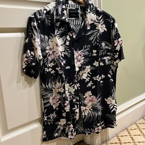 Denim & Flower Party Shirt | Size M